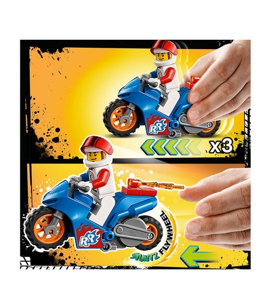 LEGO&reg; City Stunt Rocket Stunt Bike 60298
