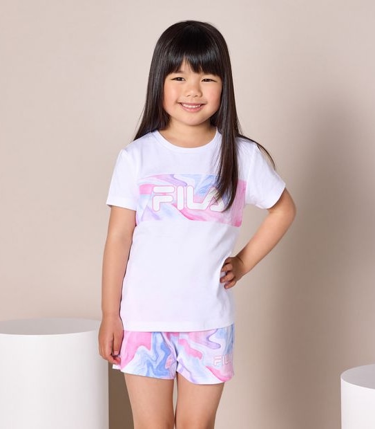 Fila Sadie Marble Spliced T-shirt