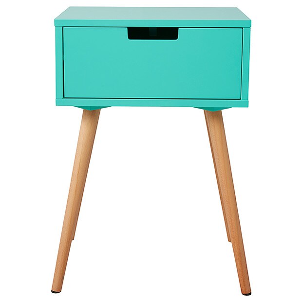 Side Table with Drawer - Mint