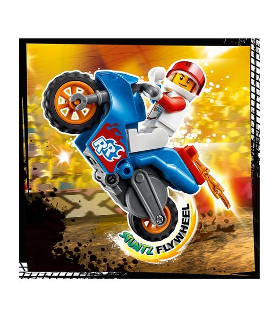 LEGO&reg; City Stunt Rocket Stunt Bike 60298