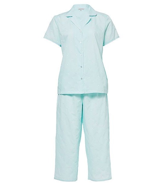 Revere 3/4 Pyjama Set - Aqua