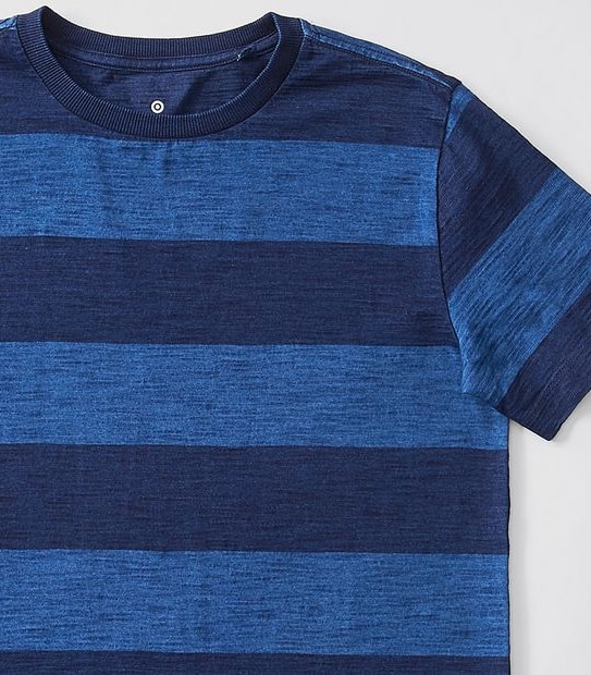 Block Stripe T-shirt - Blue