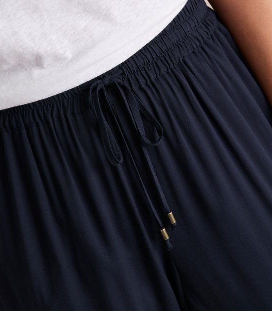 Curve Tie Waist Twill Jogger Pants 2 of 6