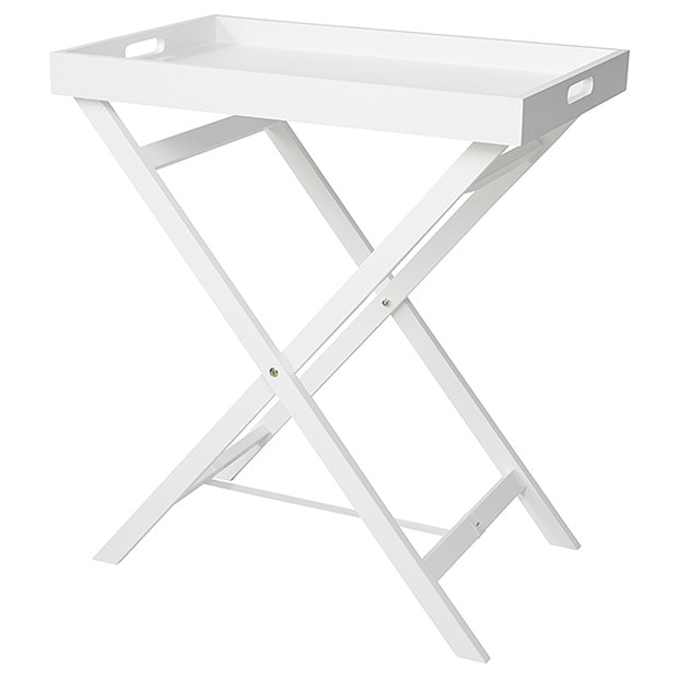 Folding Tray Table - White