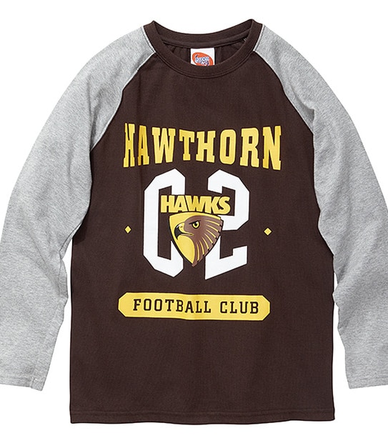AFL Youth Long Sleeve Top - Hawthorn