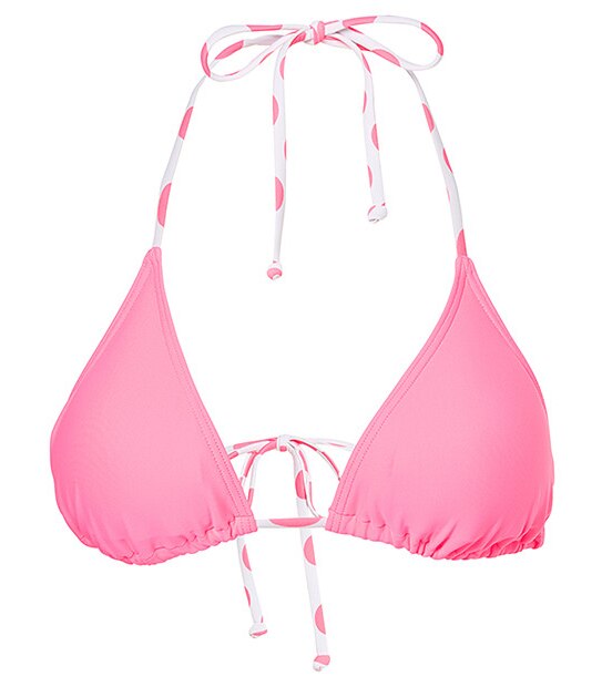 Triangle Bikini Top - Confetti Pink