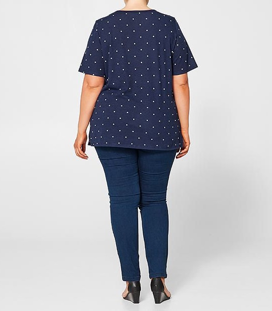 Belle Curve Short Sleeve Polka Dot T-Shirt 2 of 4