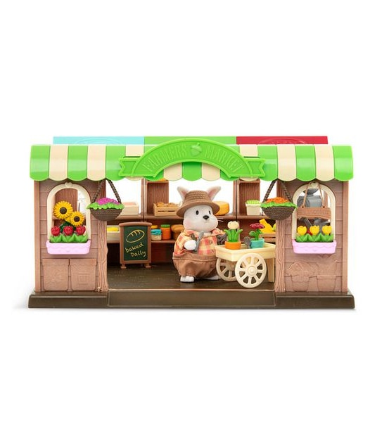 Li’l Woodzeez - Hoppin’ Farmers Market Playset