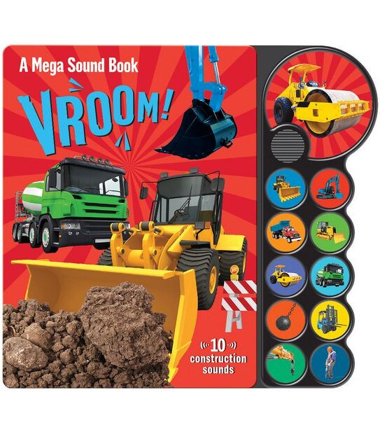 Large 10-Button Sound Book - Vroom