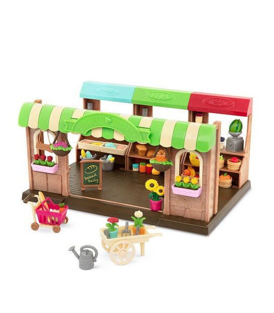 Li’l Woodzeez - Hoppin’ Farmers Market Playset