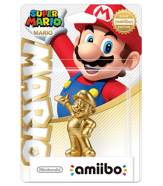 Nintendo Amiibo Figure Gold Mario