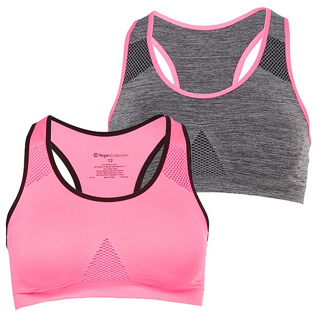2 Pack Low Impact Sports Bra, Style:T3003 2 Pack Low Impact Sports Bra, Style:T3003