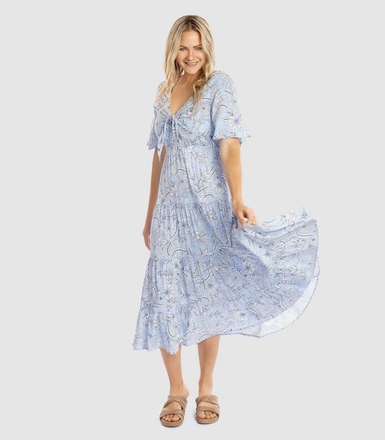 Piping Hot Midi Dress