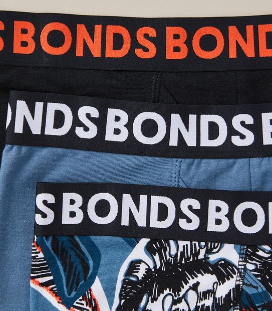 Bonds 3 Pack Everyday Trunks 
