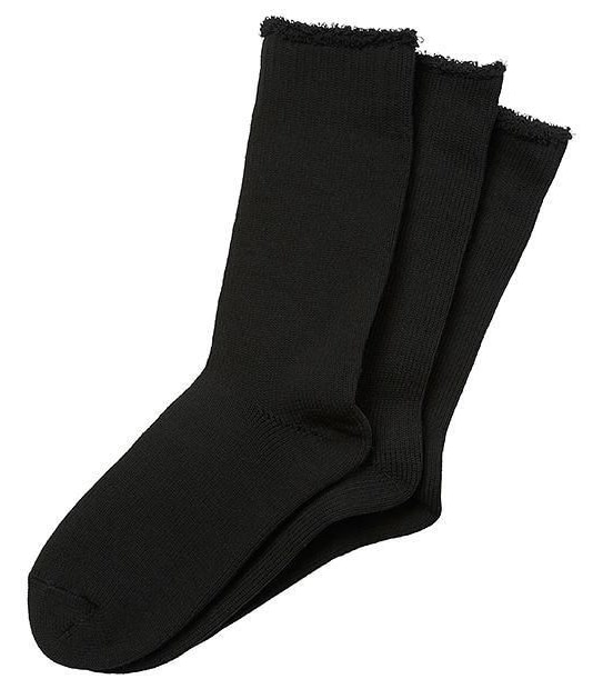 3 Pack Explorer Wool Blend Socks - Black