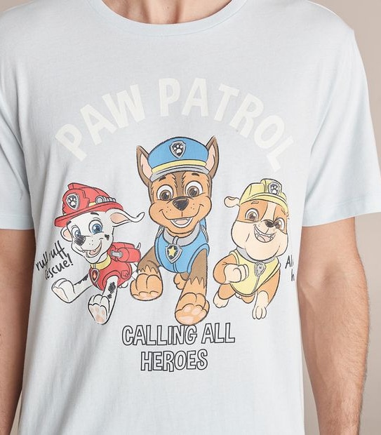 Mens Family Matching Paw Patrol Cotton Pyjama Set