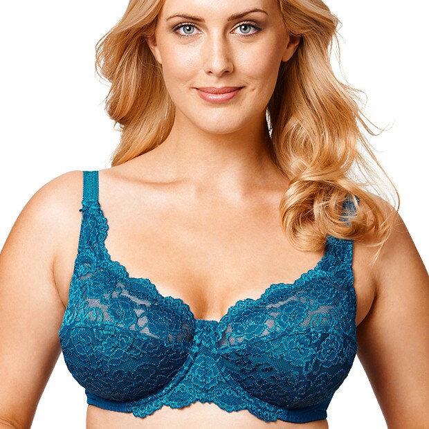 Kirsty Full Figure Bra - Ink Blue, Sizes 22E-22F Kirsty Full Figure Bra - Ink Blue, Sizes 22E-22F