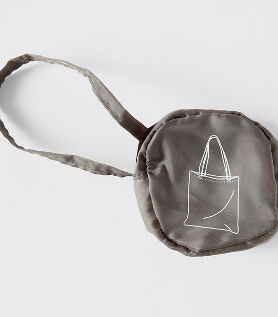 Round Fold Up Shopper Tote Bag
