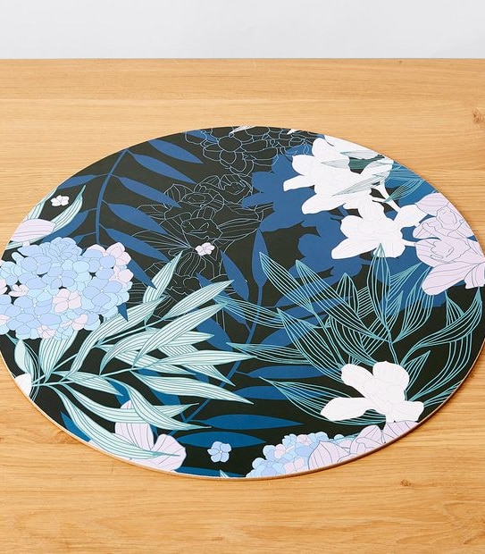 Botanical Round Cork Placemat