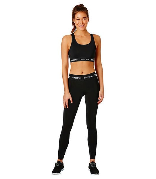 Bonds Full Length Leggings - Black