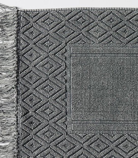 Emilia Textured Bath Mat - Grey