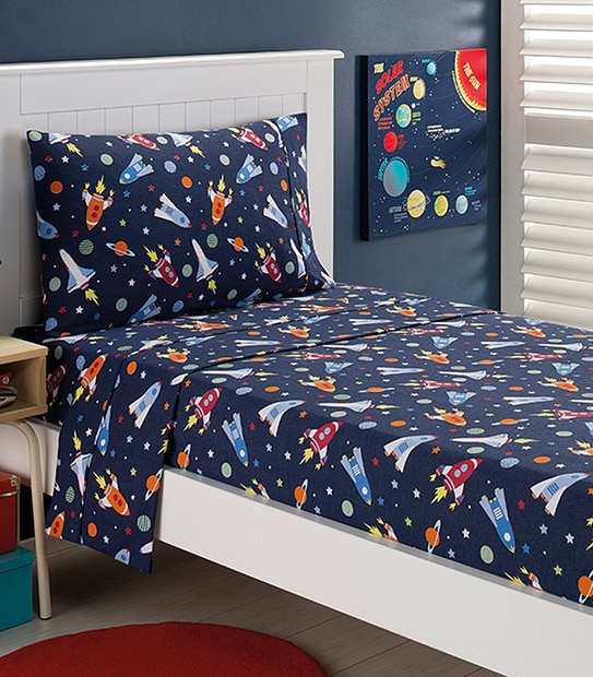 Galaxy Flannelette Sheet Set