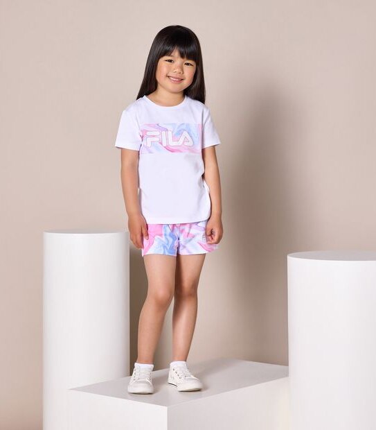 Fila Sadie Marble Spliced T-shirt