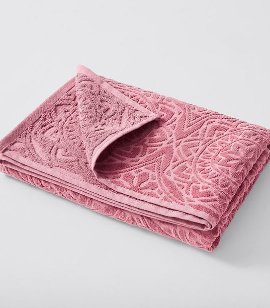 Evie Textured Velour Bath Towel Target Australia