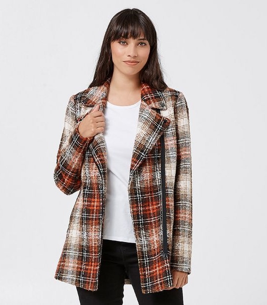 Biker Jacket - Autumn Check