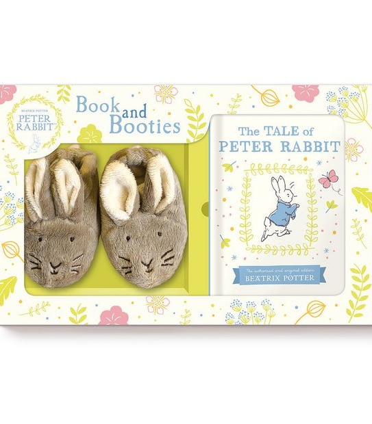 Tale of Peter Rabbit Book and First Booties Gift Set - Beatrix Potter