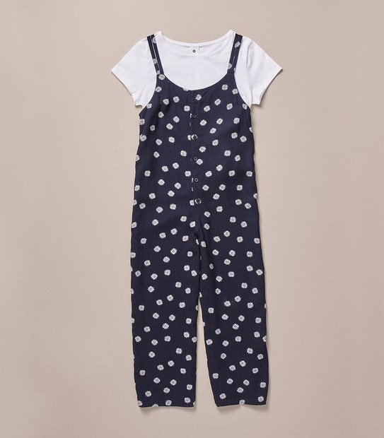 2 Piece Linen Blend Jumpsuit Set