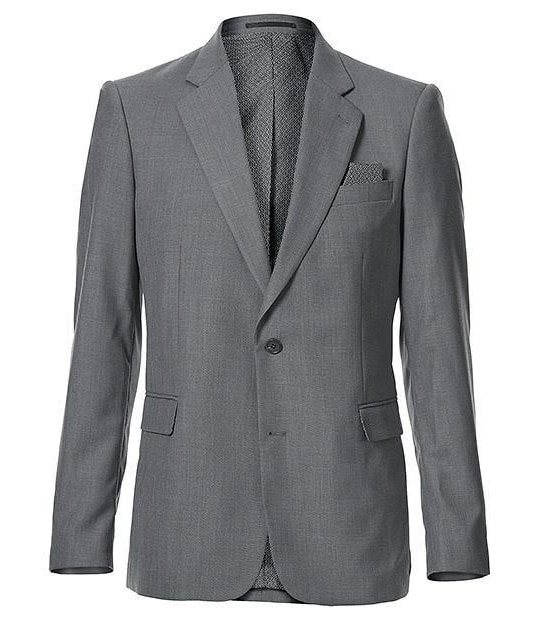 Tailored Cross Hatch Slim Fit Suit Jacket