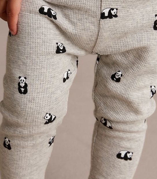Organic Cotton Panda Leggings