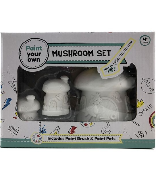 Paint Your Own Mushroom House