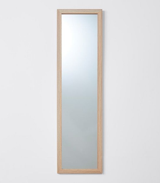 Wood Look Wall Mirror