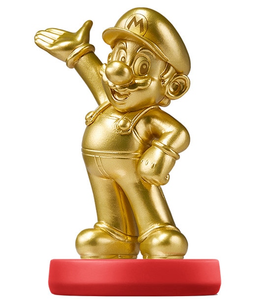 Nintendo Amiibo Figure Gold Mario