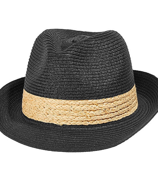 Paperstraw Fedora Black Target Australia