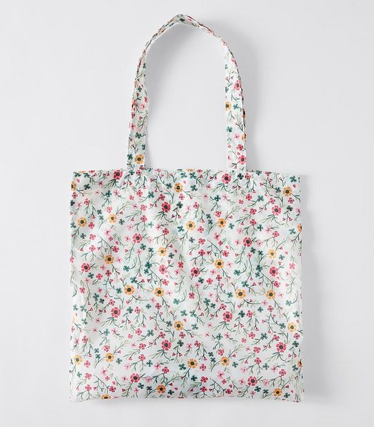 Round Fold Up Shopper Tote Bag