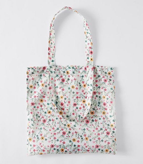 Round Fold Up Shopper Tote Bag