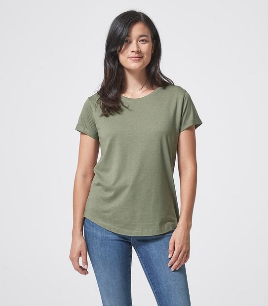 Cotton/Modal Relaxed Crew T-Shirt