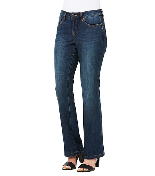 Shape Your Body Bootleg Jeans - Mid Indigo