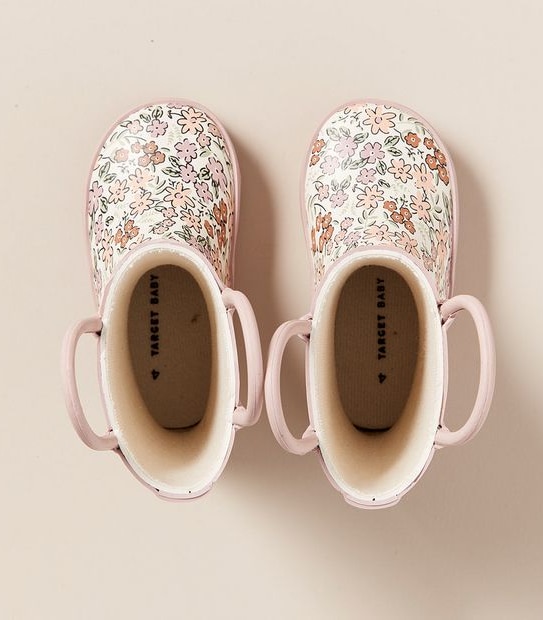 Baby Floral Print Rainboots