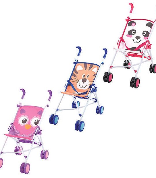 Doll Umbrella Stroller Zoo Assorted
