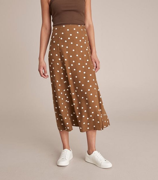 Lily Loves Side Split Midi Skirt