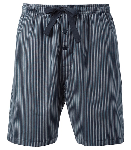 Men's Sleep Shorts - Blue Stripe