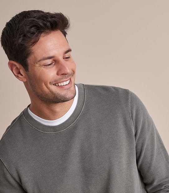 Waffle Crew Neck T-Shirt