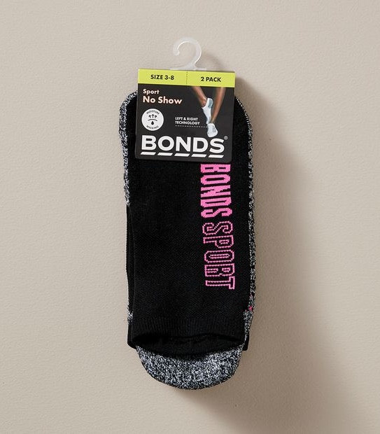 Bonds 2 Pack No Show Sports Cool Tech Socks