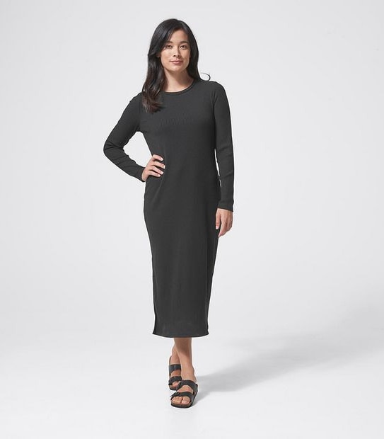 Rib Midi Dress