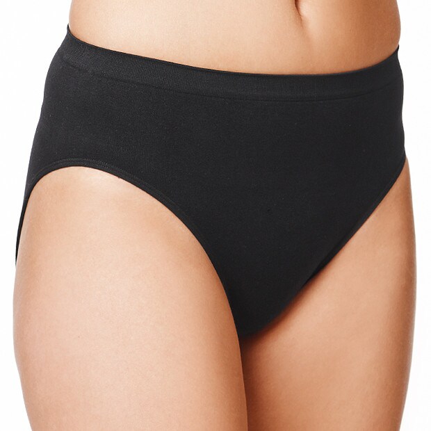 Seamfree High Cut Briefs - Black Seamfree High Cut Briefs - Black