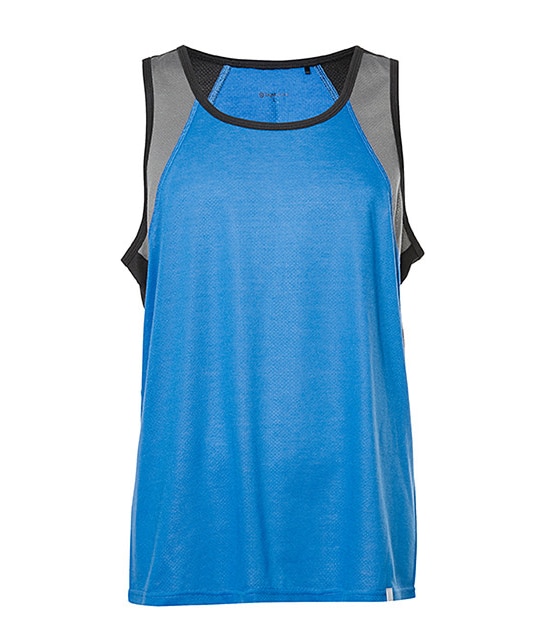 Men's Target Active Singlet - Dark Blue